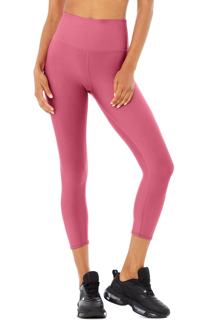 Pantalones Alo Yoga High-Cintura Airlift Capri Mujer Morados | 573980LMA