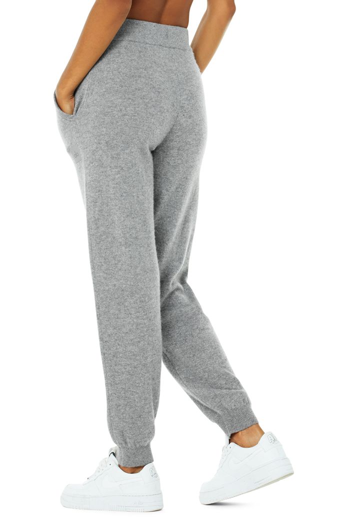 Pantalones Alo Yoga High-Cintura Cashmere Jet Set Mujer Grises | 761549UZD