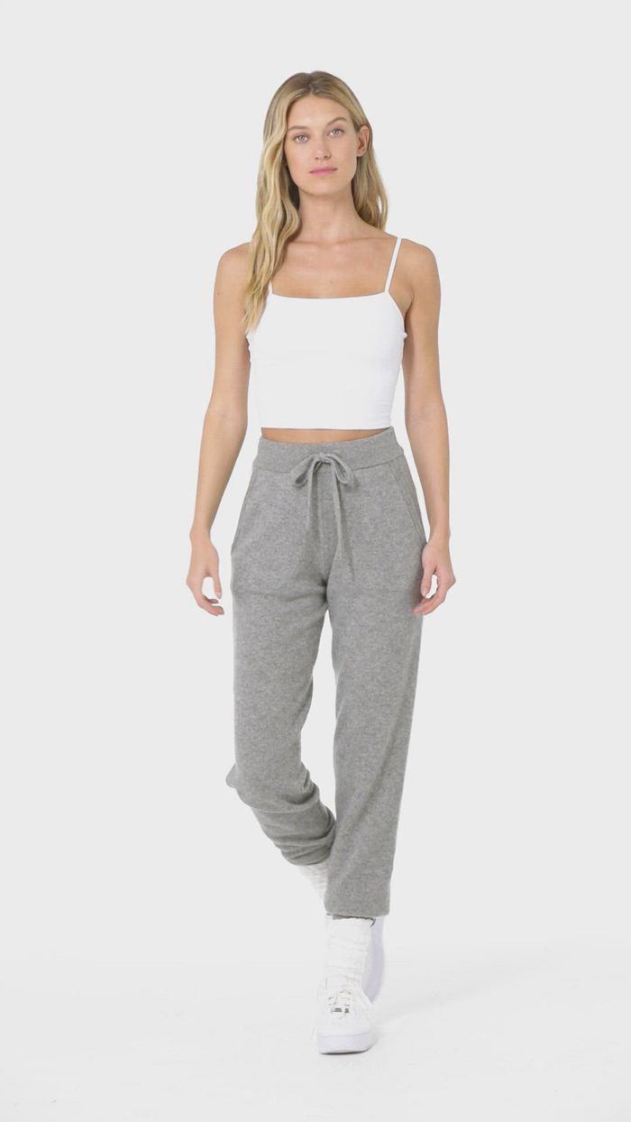 Pantalones Alo Yoga High-Cintura Cashmere Jet Set Mujer Grises | 761549UZD