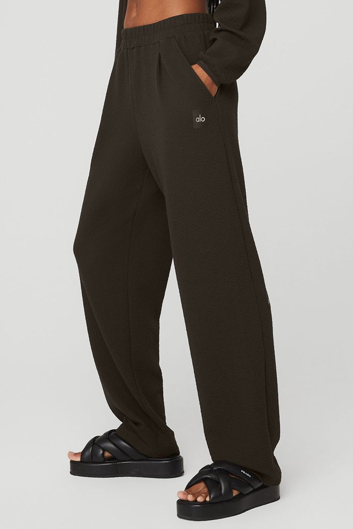 Pantalones Alo Yoga High-Cintura Tailored Sweat Mujer Negros | 372910FGN