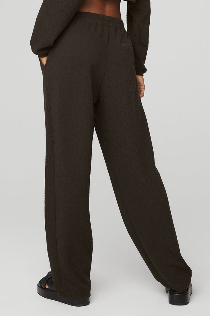 Pantalones Alo Yoga High-Cintura Tailored Sweat Mujer Negros | 372910FGN