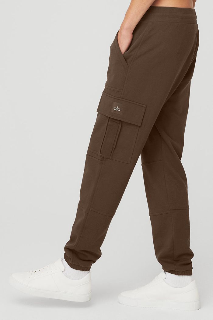 Pantalones Alo Yoga Highline Cargo Hombre Negros | 395084QIO