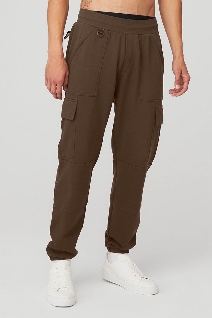 Pantalones Alo Yoga Highline Cargo Hombre Negros | 395084QIO