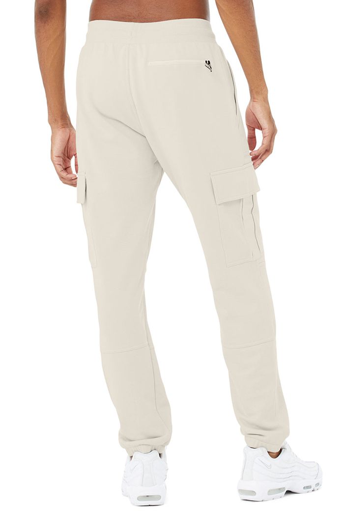 Pantalones Alo Yoga Highline Cargo Sweat Hombre Beige | 260481FGE