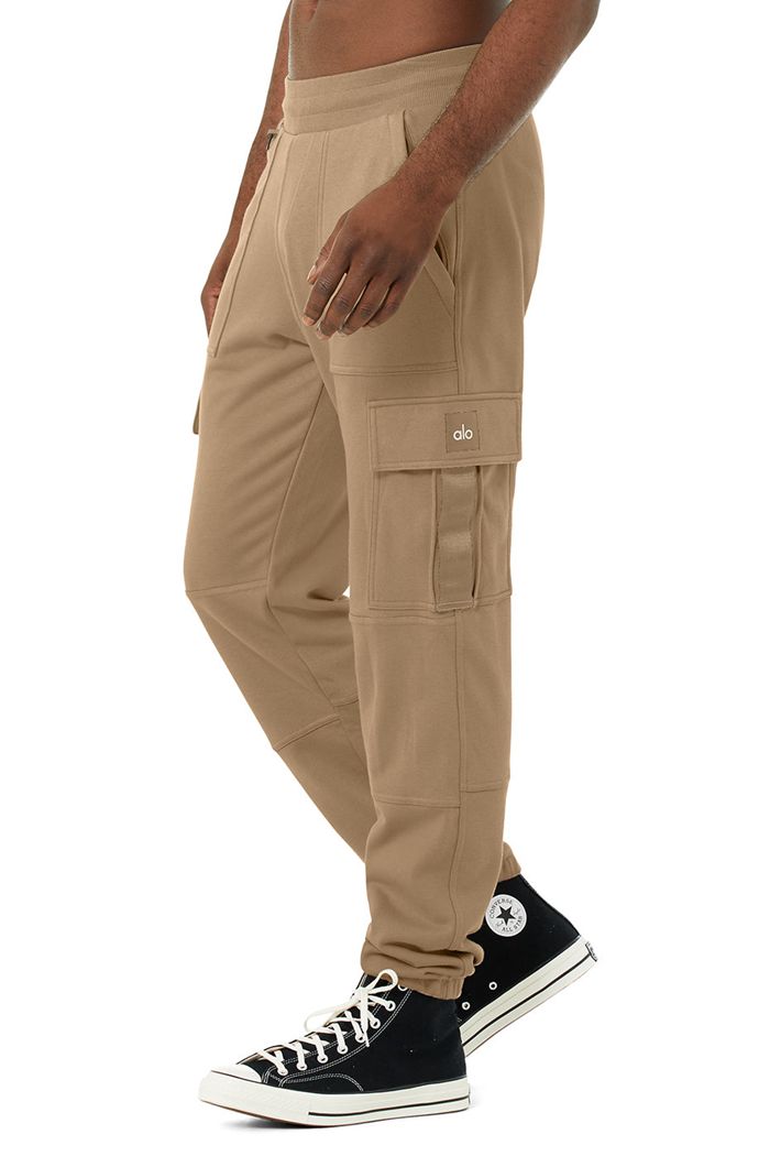 Pantalones Alo Yoga Highline Cargo Sweat Hombre Marrom | 618249PIQ