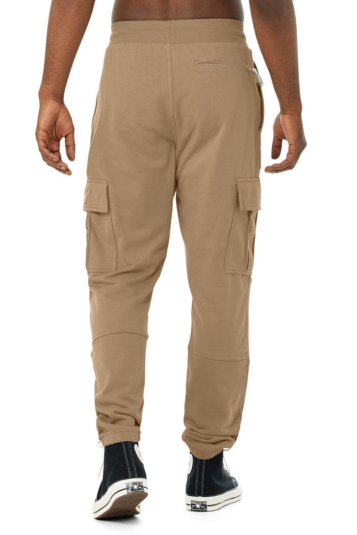 Pantalones Alo Yoga Highline Cargo Sweat Hombre Marrom | 618249PIQ