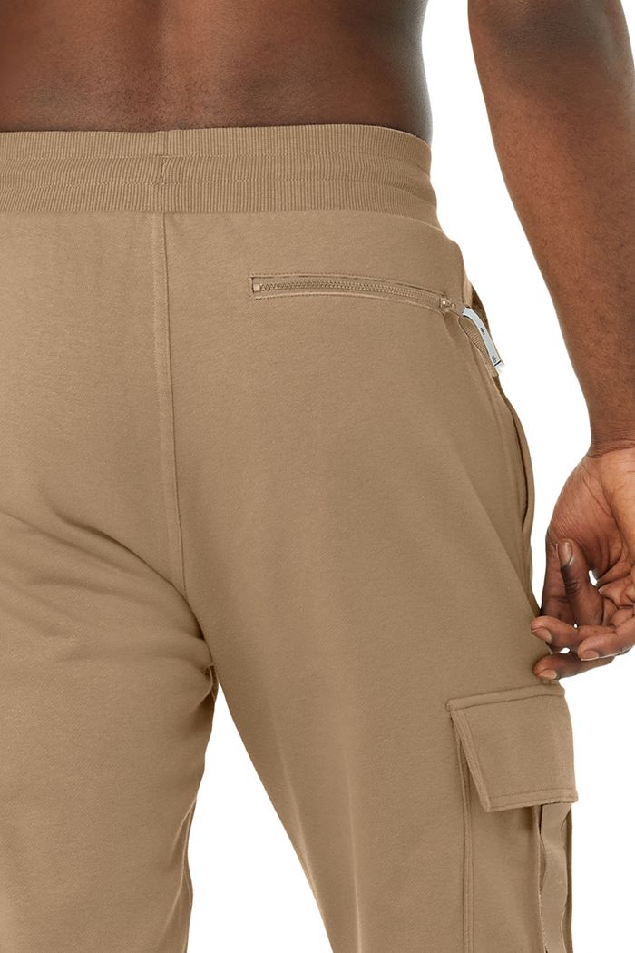 Pantalones Alo Yoga Highline Cargo Sweat Hombre Marrom | 618249PIQ