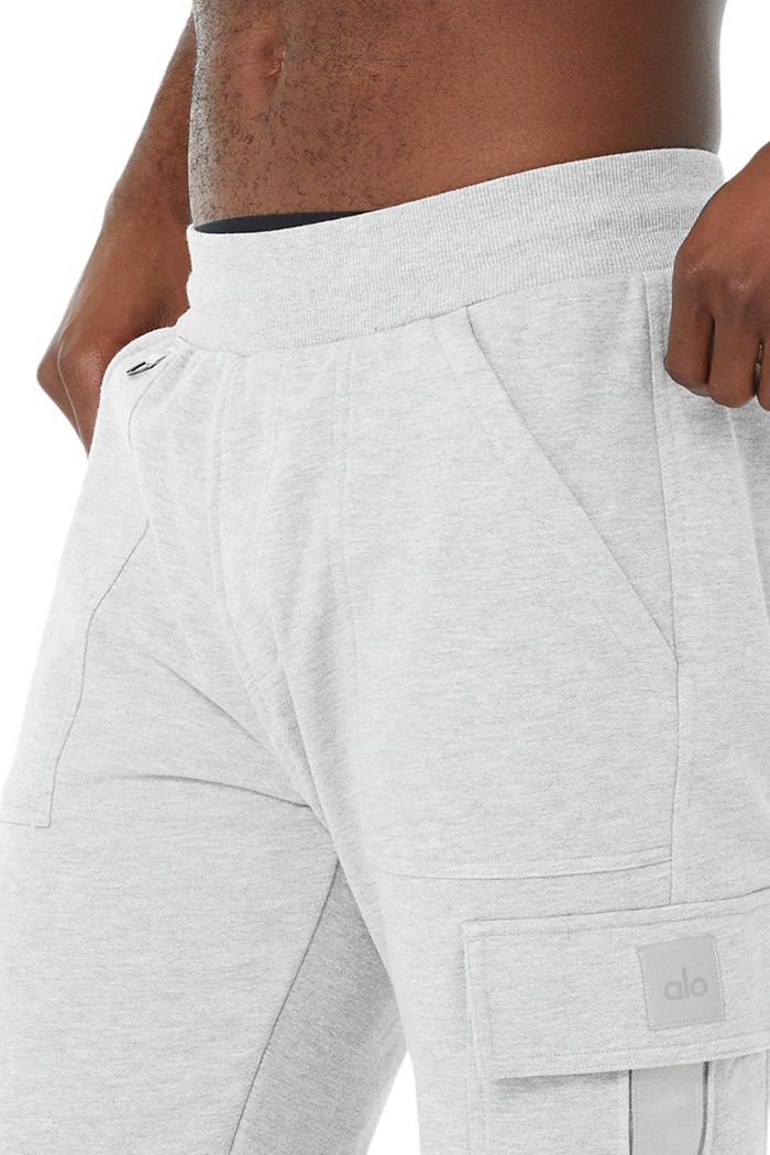 Pantalones Alo Yoga Highline Cargo Sweat Hombre Grises | 675042KYI