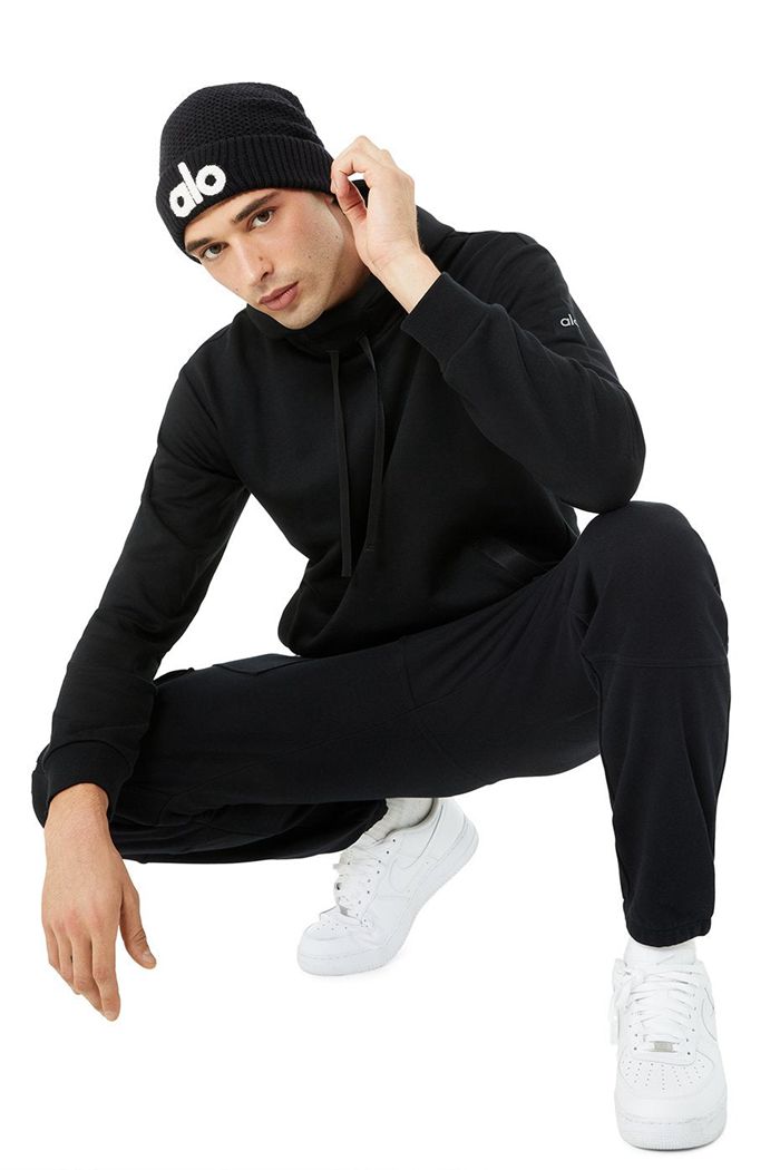 Pantalones Alo Yoga Highline Cargo Sweat Hombre Negros | 862503HLR