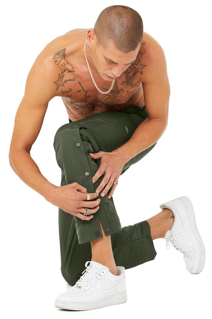 Pantalones Alo Yoga Legend Snap Hombre Verdes Oscuro | 912783YBD