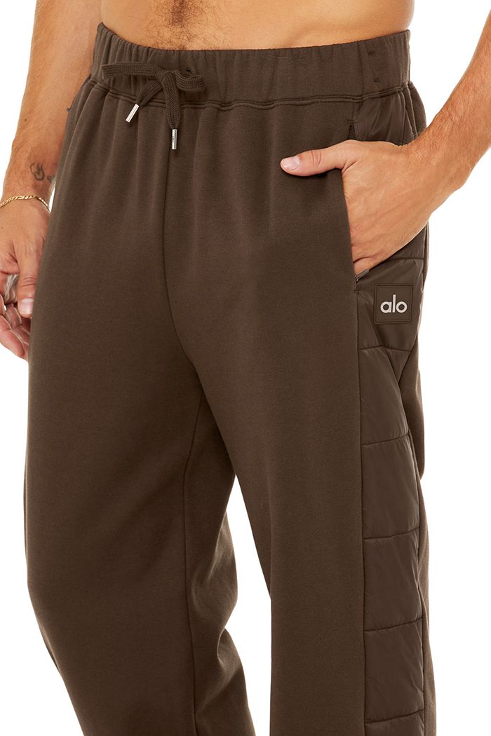 Pantalones Alo Yoga Mash Up Sweat Hombre Negros | 463519GID