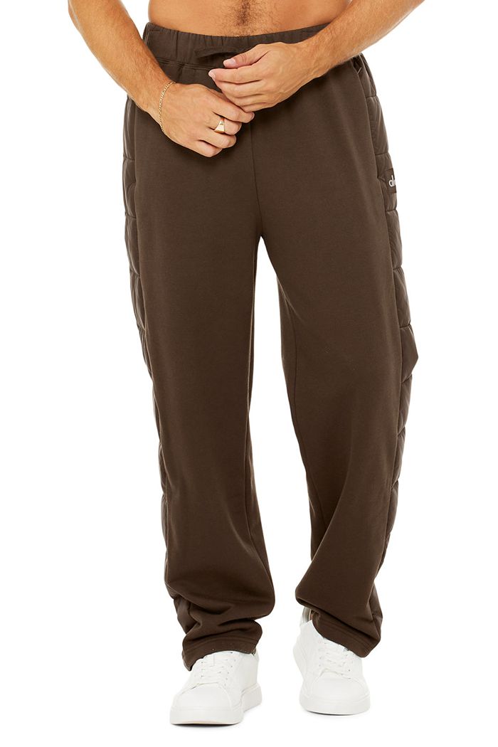 Pantalones Alo Yoga Mash Up Sweat Hombre Negros | 463519GID