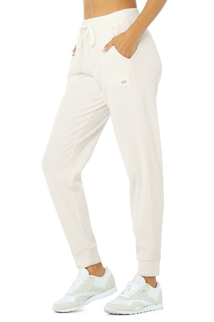 Pantalones Alo Yoga Muse Sweat Mujer Blancos | 794650NQC