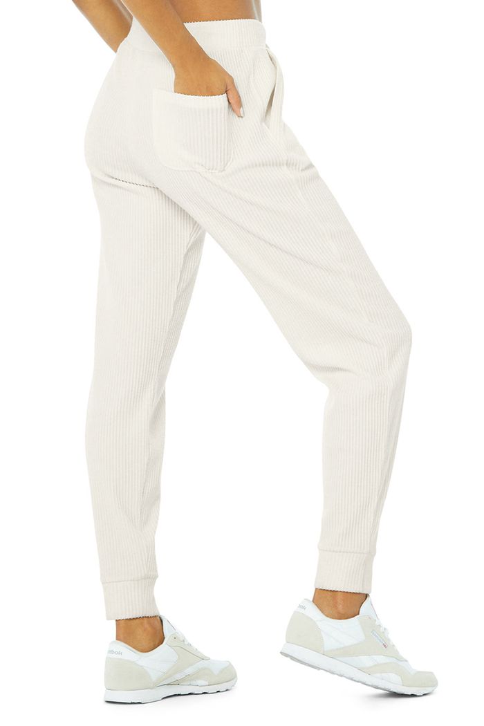 Pantalones Alo Yoga Muse Sweat Mujer Blancos | 794650NQC