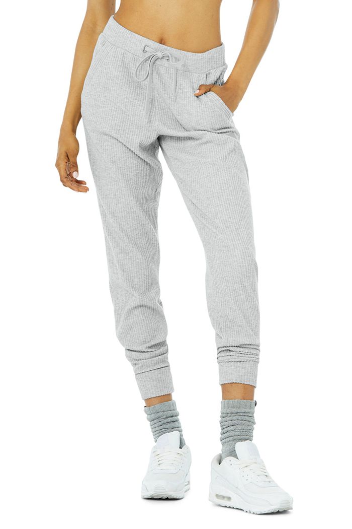 Pantalones Alo Yoga Muse Sweat Mujer Grises | 681350OWI