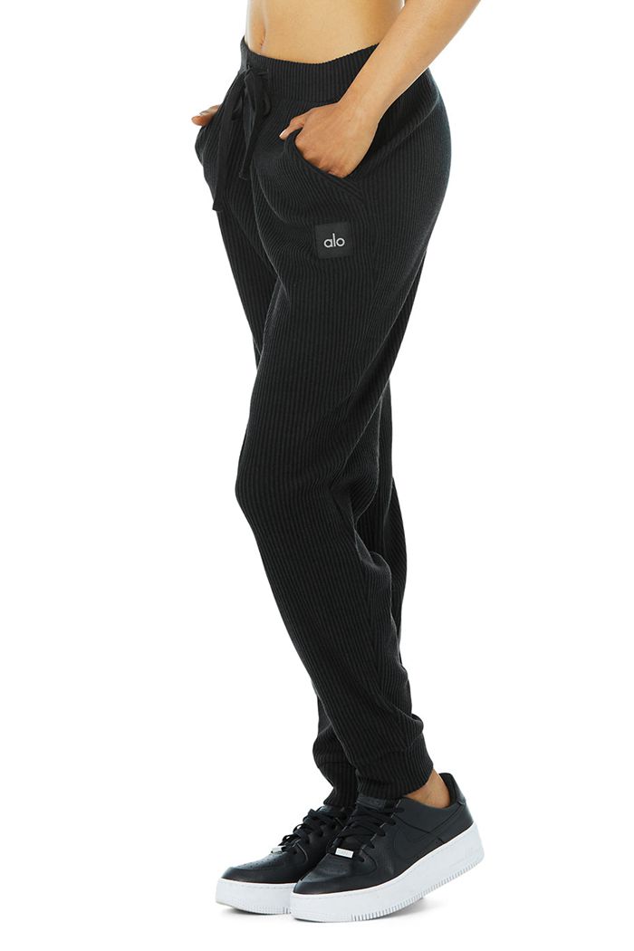 Pantalones Alo Yoga Muse Sweat Mujer Negros | 912850VFW