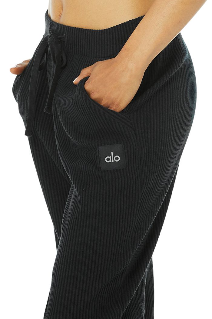 Pantalones Alo Yoga Muse Sweat Mujer Negros | 912850VFW