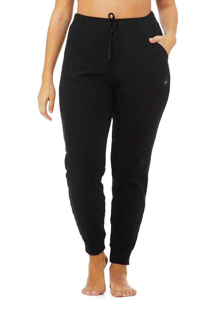 Pantalones Alo Yoga Muse Sweat Mujer Negros | 912850VFW