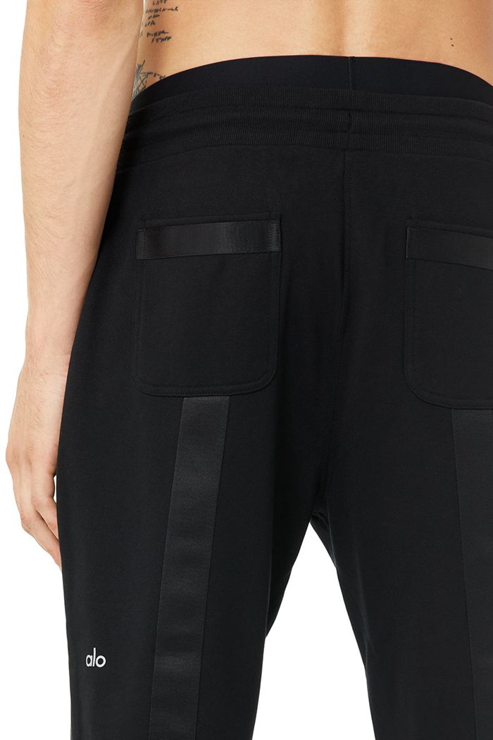 Pantalones Alo Yoga Nomadic Sweat Hombre Negros | 926078LPZ