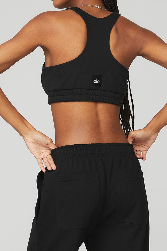 Pantalones Alo Yoga Puddle Sweat Mujer Negros | 159264KPQ