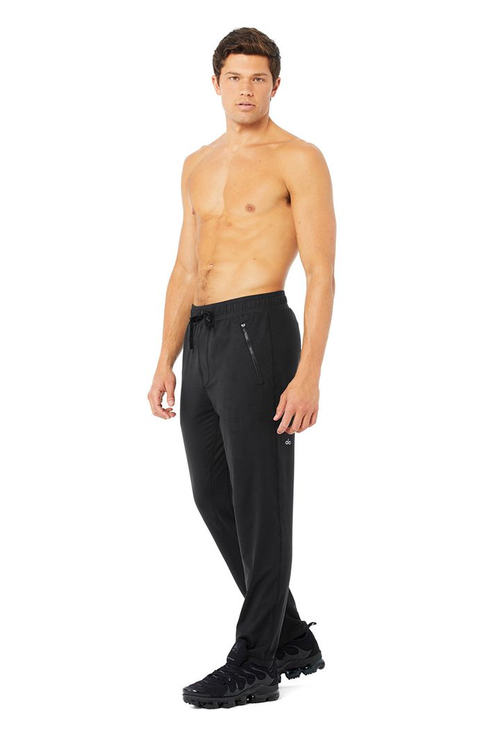 Pantalones Alo Yoga Renew Lounge Hombre Negros | 196724KNQ