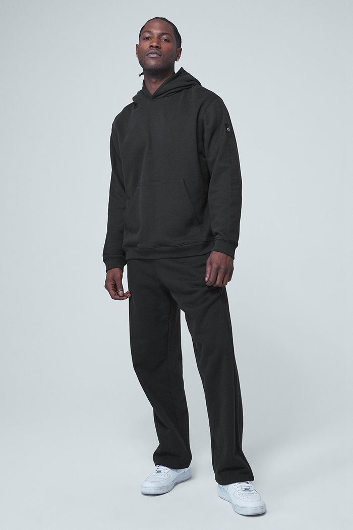 Pantalones Alo Yoga Renown Sweat Hombre Negros | 251796QPE