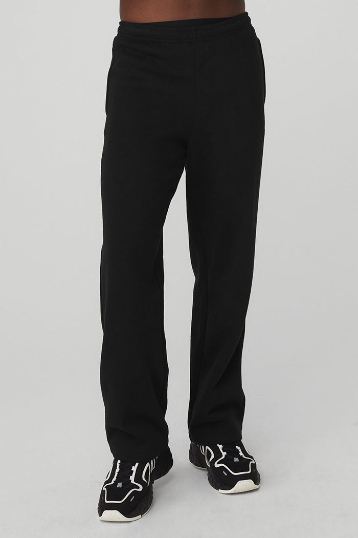 Pantalones Alo Yoga Renown Sweat Hombre Negros | 251796QPE