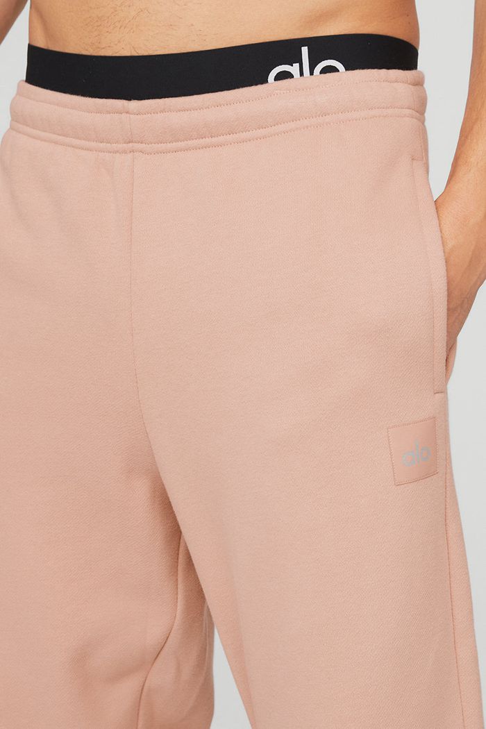 Pantalones Alo Yoga Renown Sweat Hombre Rosas | 730542QCJ