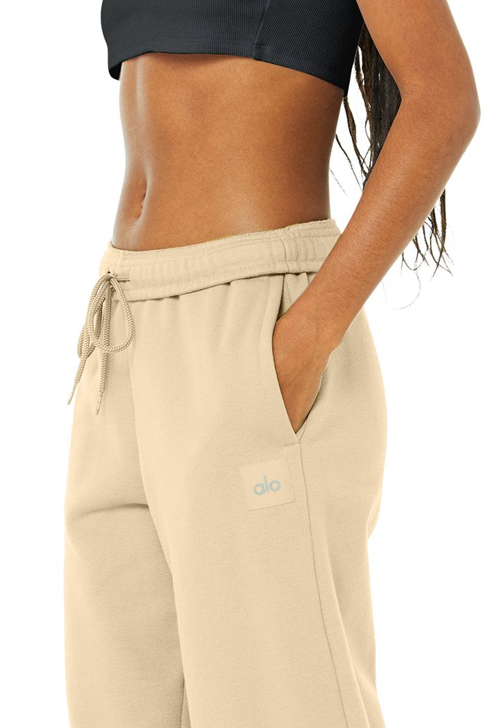 Pantalones Alo Yoga Renown Sweat Mujer Marrom | 067983EXW