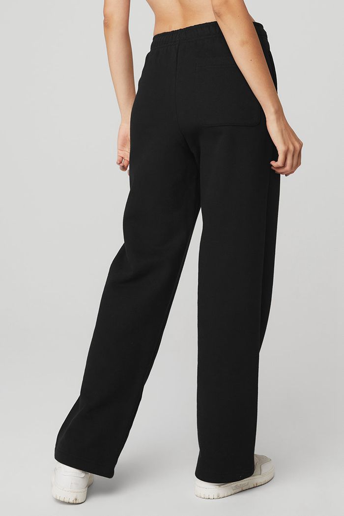 Pantalones Alo Yoga Renown Sweat Mujer Negros | 389207LQU