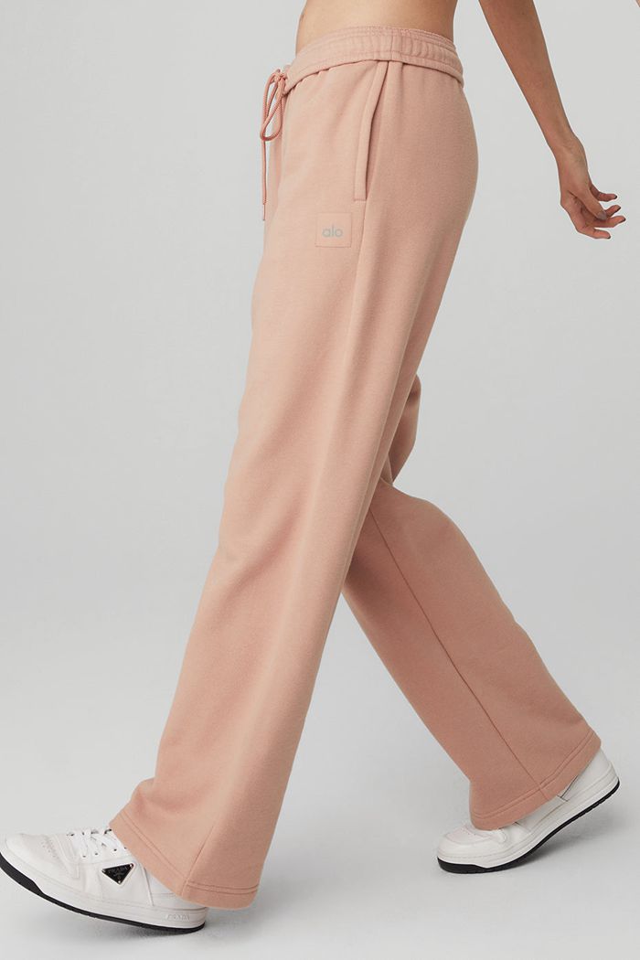 Pantalones Alo Yoga Renown Sweat Mujer Rosas | 192806GSL