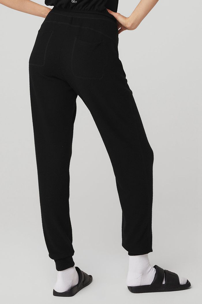 Pantalones Alo Yoga Soho Sweat Mujer Negros | 806915DQH