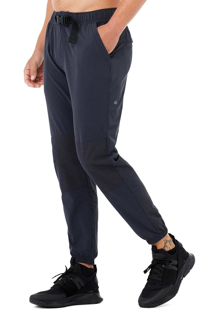 Pantalones Alo Yoga Talus Tech Hombre Negros | 142506NDE