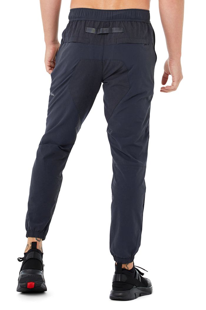 Pantalones Alo Yoga Talus Tech Hombre Negros | 142506NDE