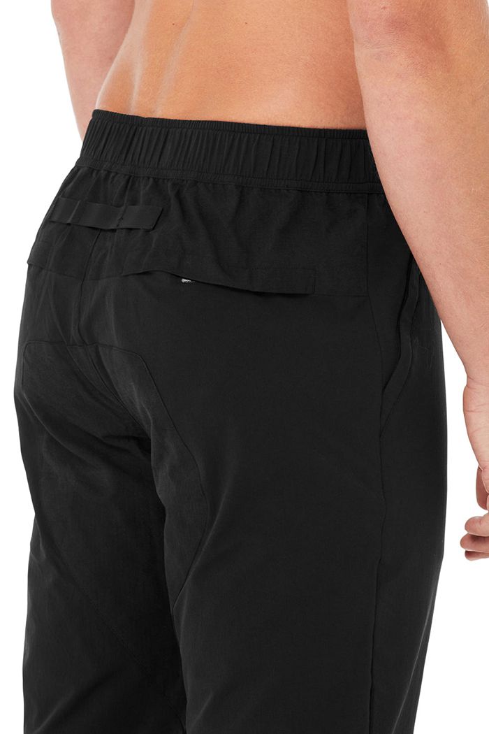 Pantalones Alo Yoga Talus Tech Hombre Negros | 490125SDY