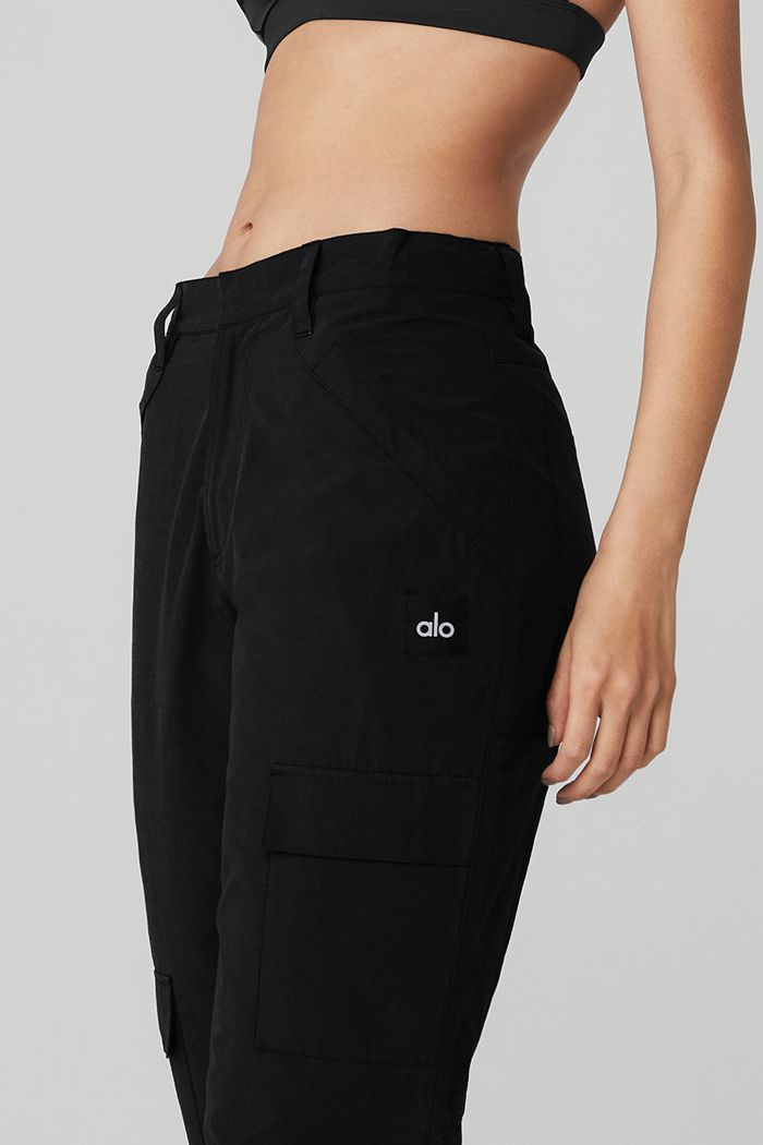 Pantalones Alo Yoga The Edge Mujer Negros | 570126DJP