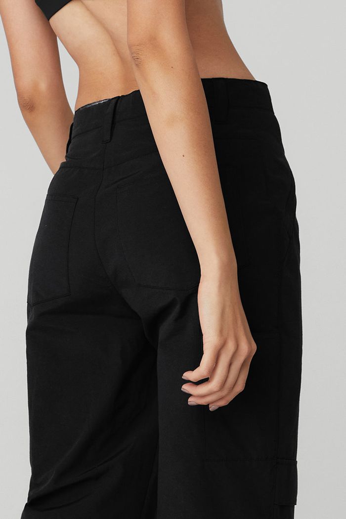 Pantalones Alo Yoga The Edge Mujer Negros | 570126DJP