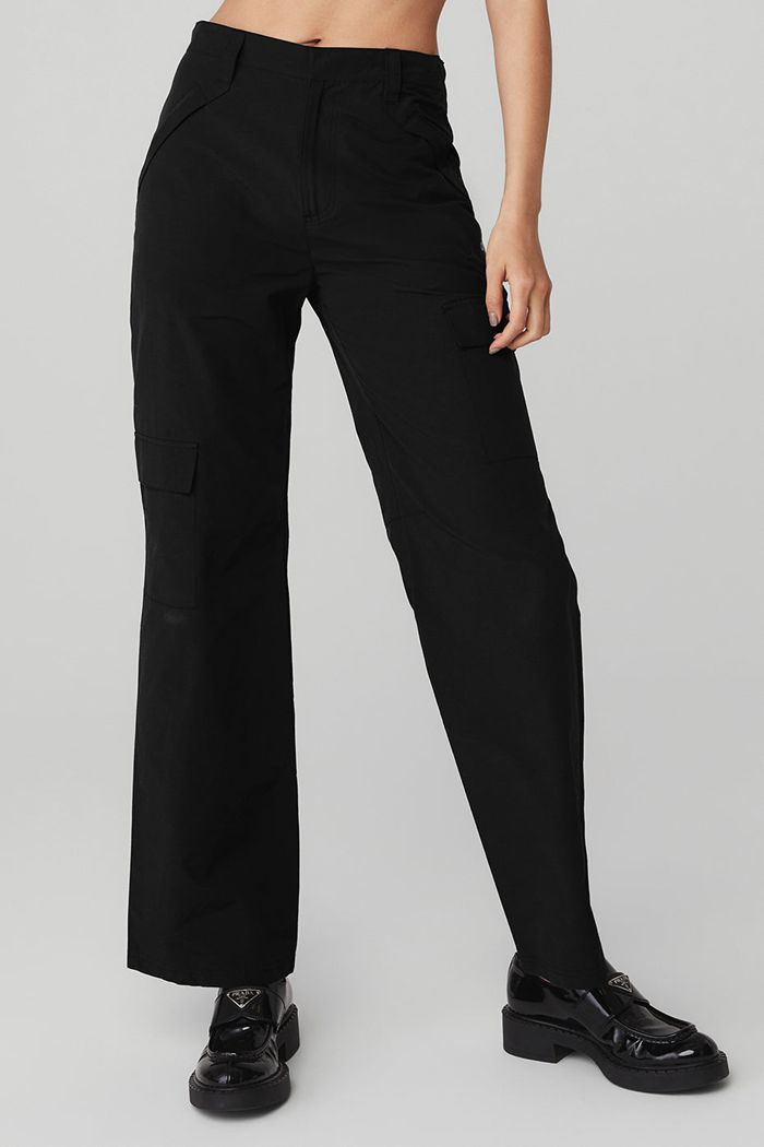 Pantalones Alo Yoga The Edge Mujer Negros | 570126DJP