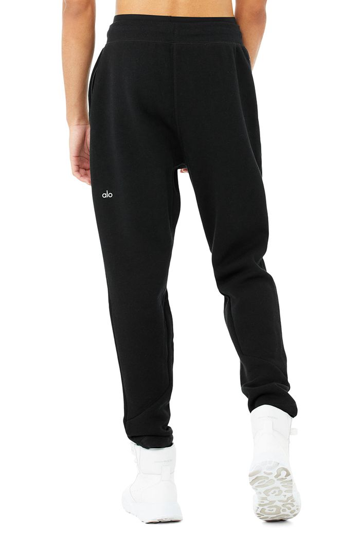 Pantalones Alo Yoga The Triumph Sweat Hombre Negros | 346951JGZ