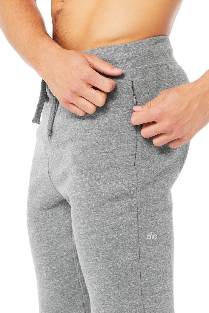 Pantalones Alo Yoga The Triumph Sweat Hombre Grises | 580129QHW