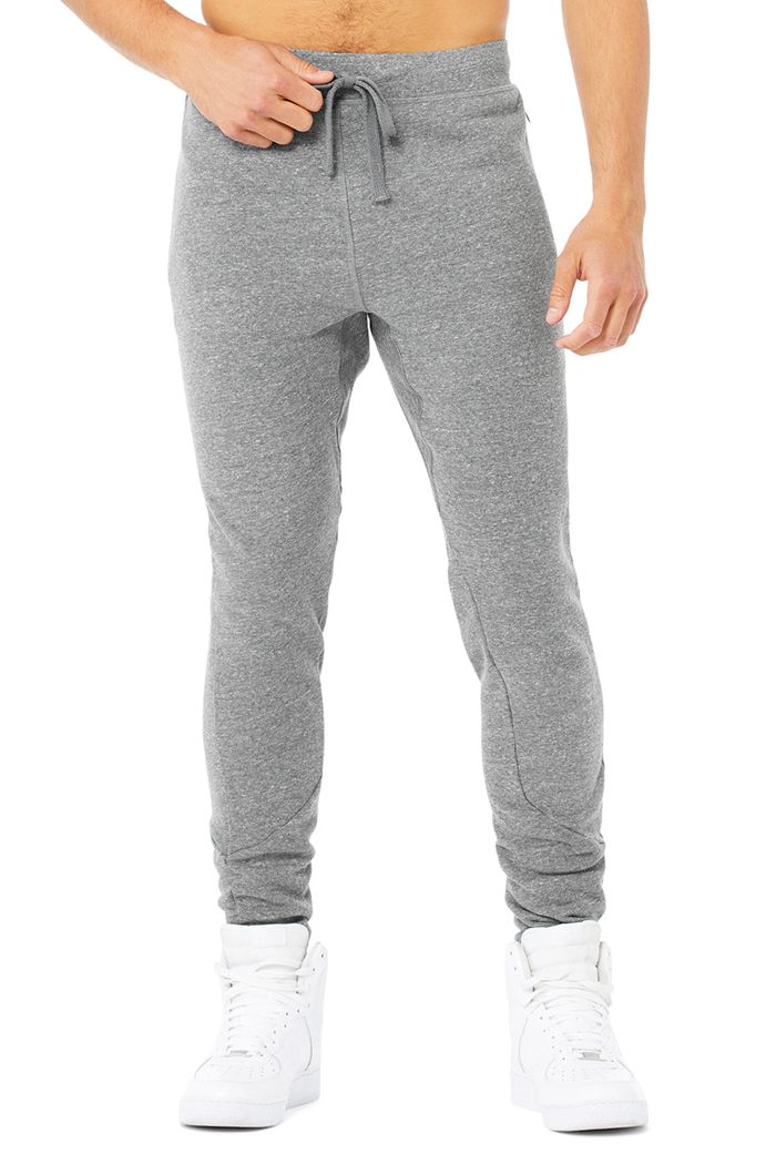 Pantalones Alo Yoga The Triumph Sweat Hombre Grises | 580129QHW