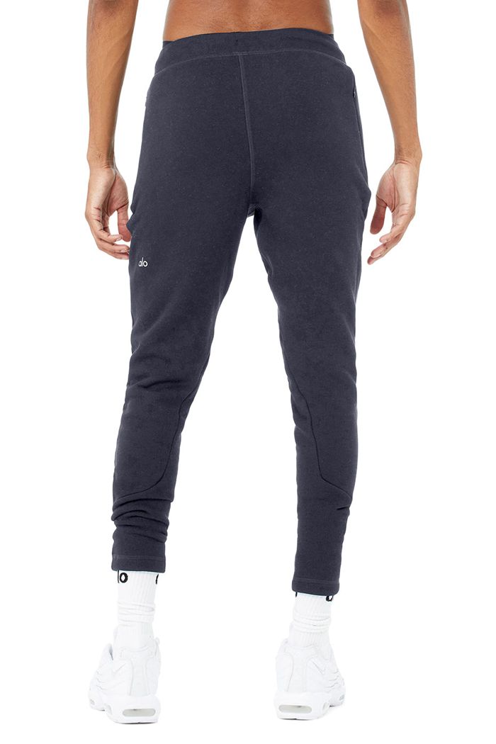 Pantalones Alo Yoga The Triumph Sweat Hombre Negros | 705394LYV