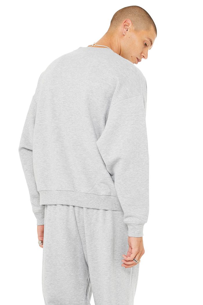 Pullover Alo Yoga Accolade Crew Neck Hombre Grises | 081536SYA