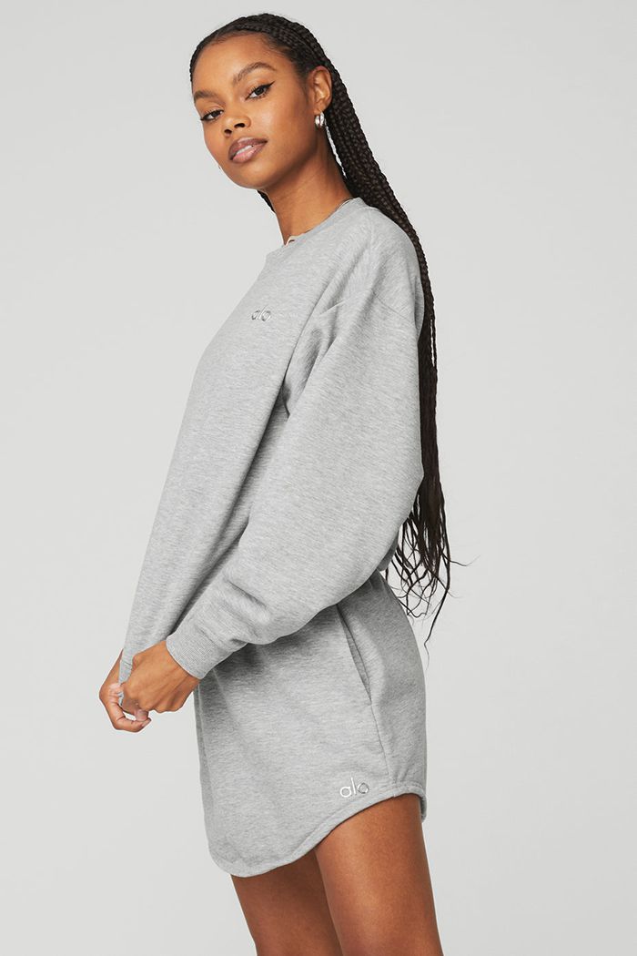 Pullover Alo Yoga Accolade Crew Neck Mujer Grises | 198567OWT