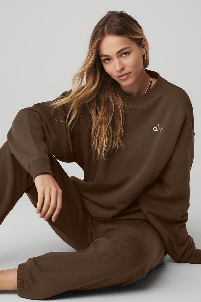 Pullover Alo Yoga Accolade Crew Neck Mujer Negros | 547091OYT