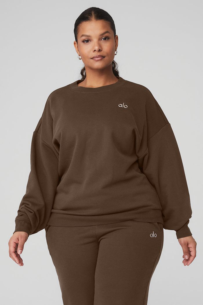 Pullover Alo Yoga Accolade Crew Neck Mujer Negros | 547091OYT