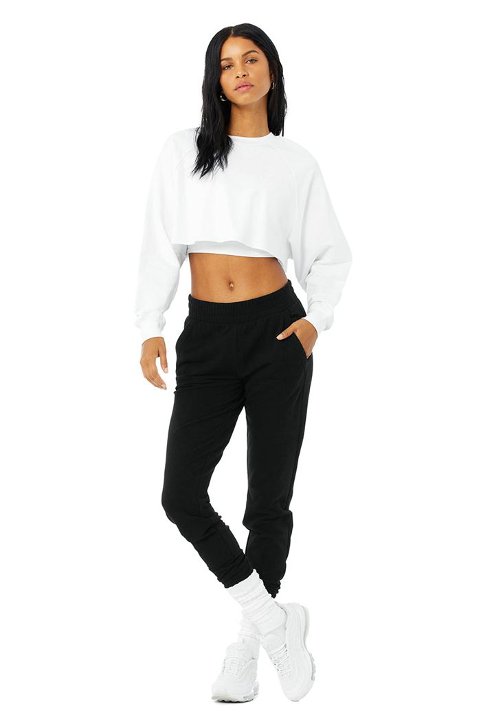 Pullover Alo Yoga Double Take Mujer Blancos | 973564MFP