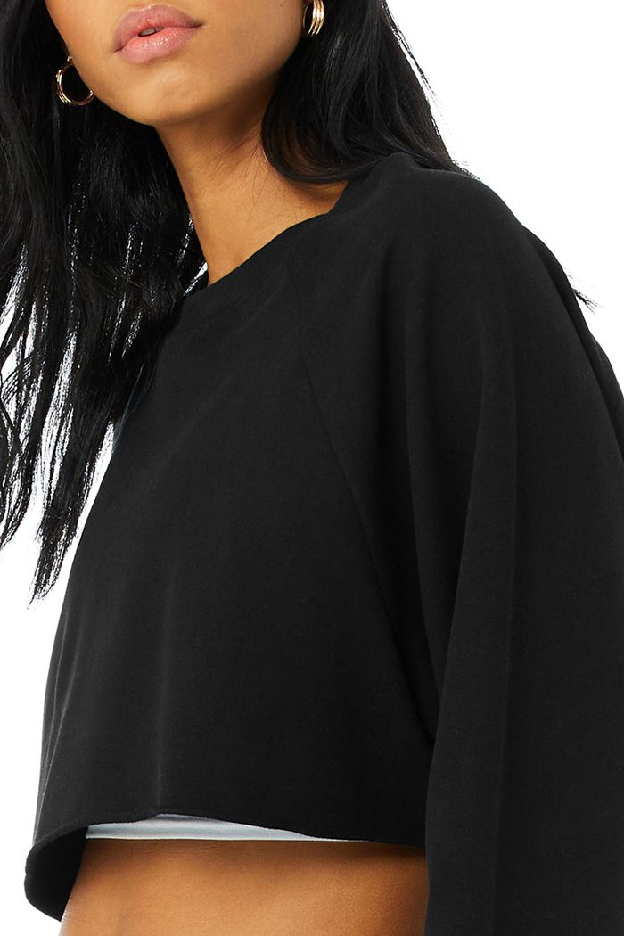 Pullover Alo Yoga Double Take Mujer Negros | 802193SJI