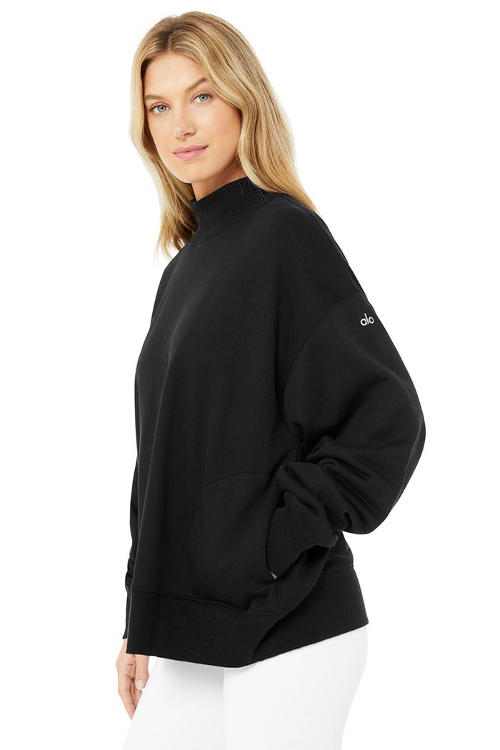 Pullover Alo Yoga Refresh Mujer Negros | 394127FNO