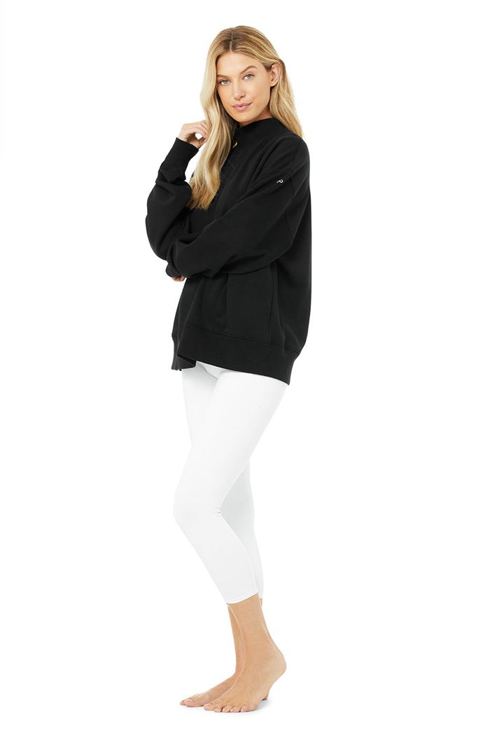 Pullover Alo Yoga Refresh Mujer Negros | 394127FNO